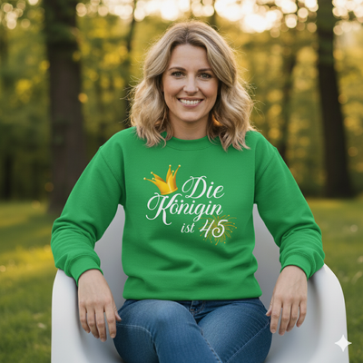 45. Geburtstag Sweatshirt für Frauen