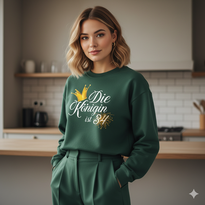 34. Geburtstag Sweatshirt für Frauen