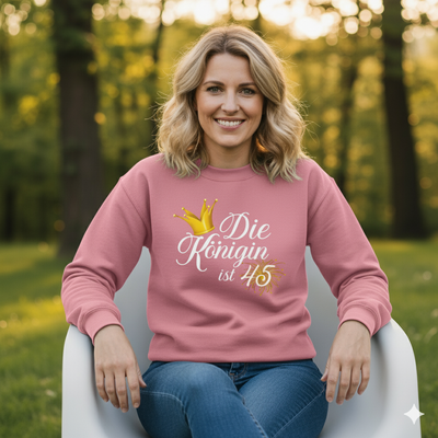 45. Geburtstag Sweatshirt für Frauen