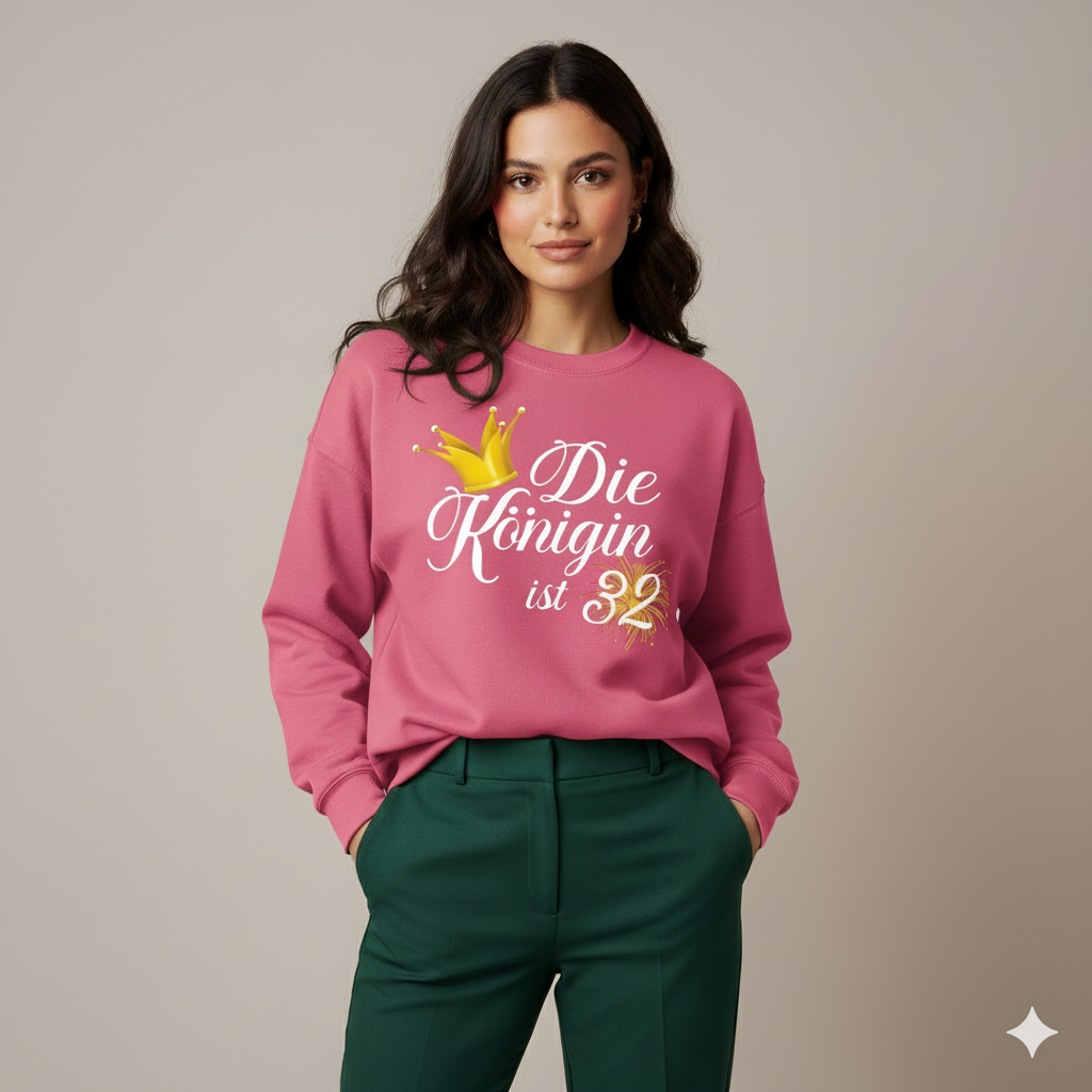 32. Geburtstag Sweatshirt für Frauen