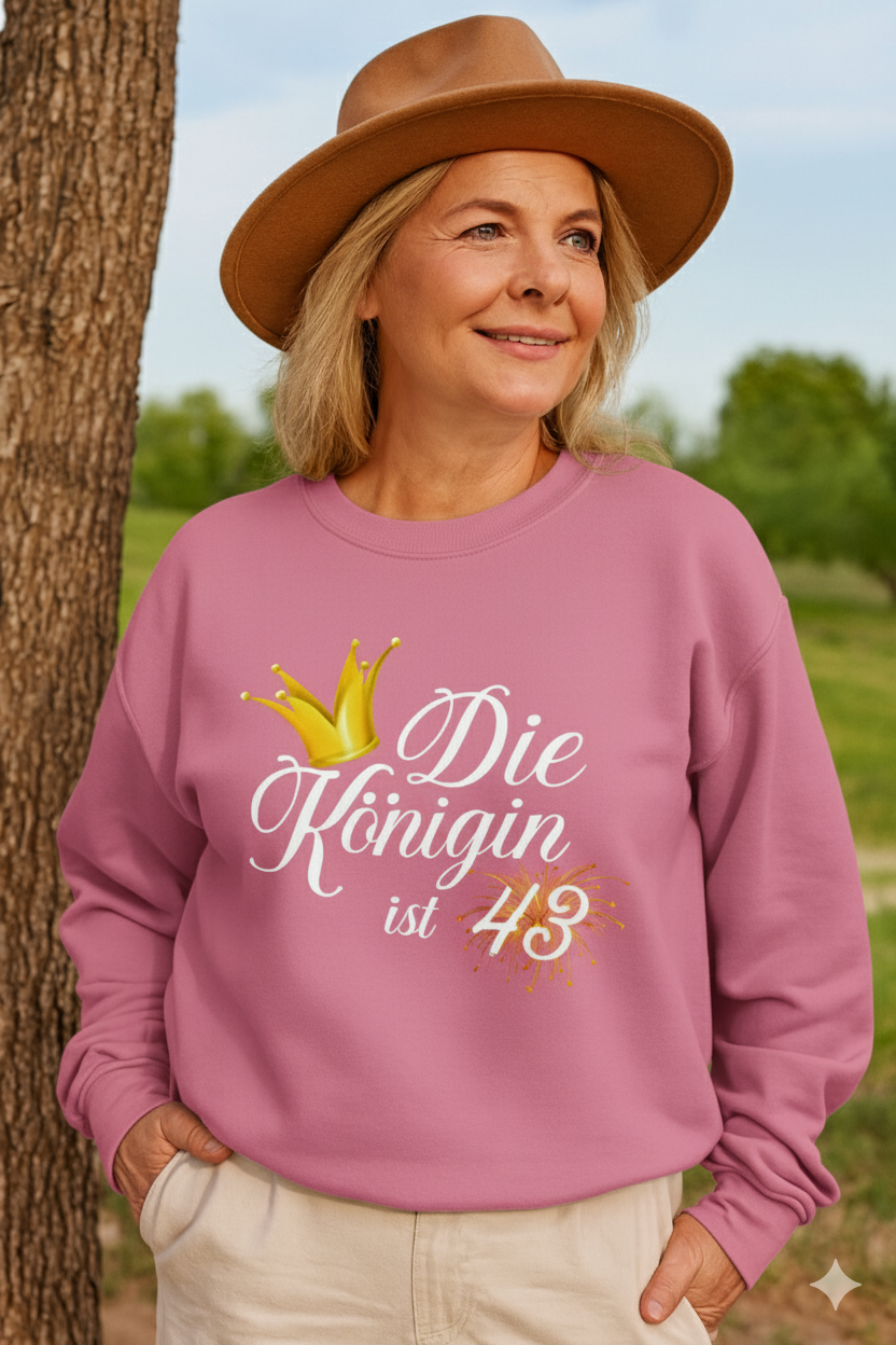 43. Geburtstag Sweatshirt für Frauen