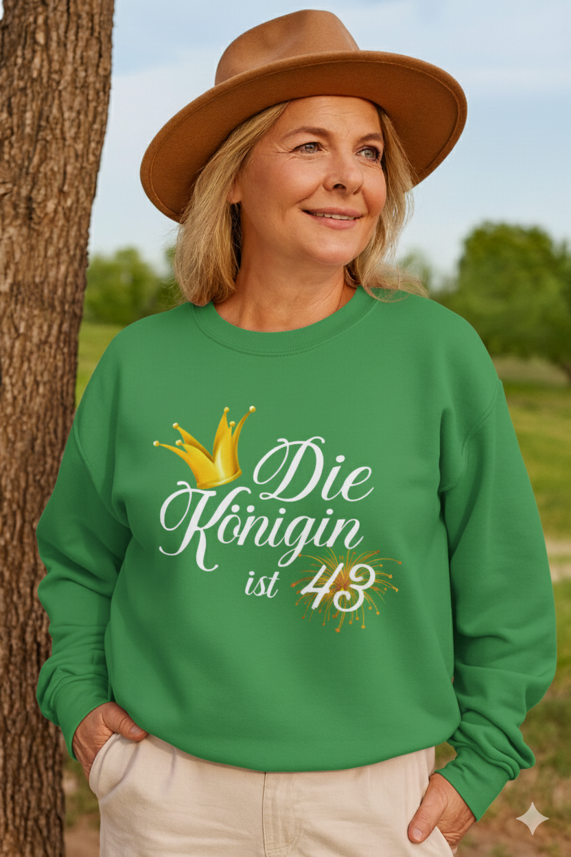 43. Geburtstag Sweatshirt für Frauen