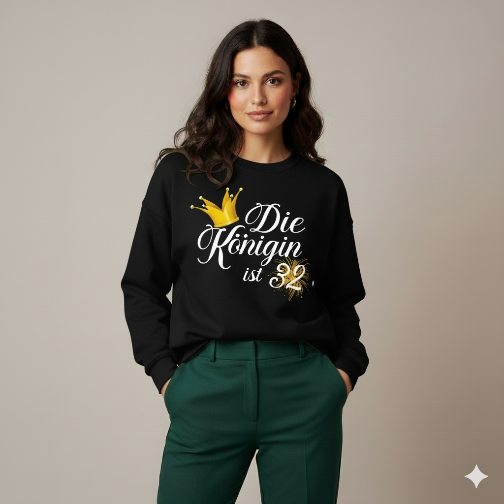 32. Geburtstag Sweatshirt für Frauen