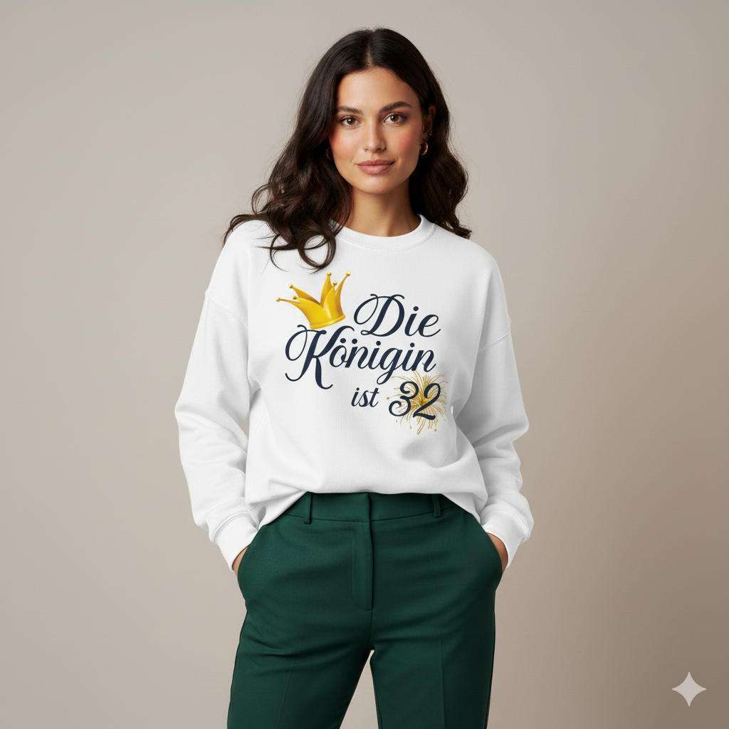 32. Geburtstag Sweatshirt für Frauen