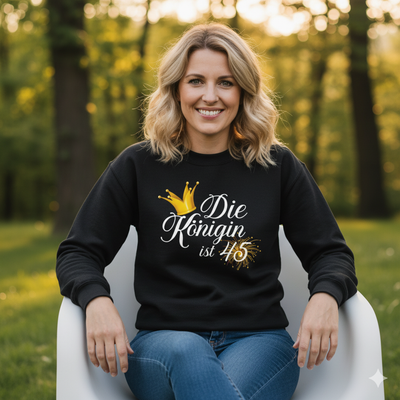 45. Geburtstag Sweatshirt für Frauen