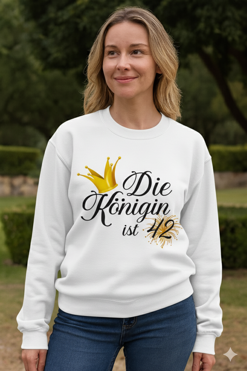 42. Geburtstag Sweatshirt für Frauen